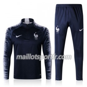 France Ensemble Sweat d'entrainement 2018 Bleu